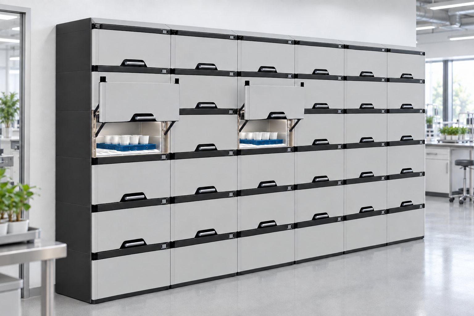 ClimaRack platform with two open research compartments